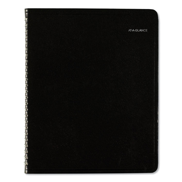 DayMinder Weekly Planner, Vertical-Column Format, 8.75 x 7, Black Cover, 12-Month (Jan to Dec): 2025
