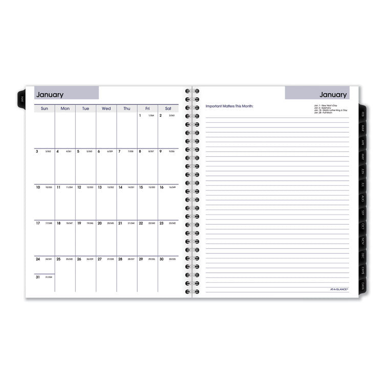DayMinder Executive Weekly/Monthly Refill, 8.75 x 7, White Sheets, 12-Month (Jan to Dec): 2025