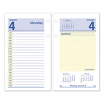 QuickNotes Desk Calendar Refill, 3.5 x 6, White/Yellow/Blue Sheets, 12-Month (Jan to Dec): 2025