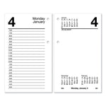 Desk Calendar Refill, 3.5 x 6, White Sheets, 12-Month (Jan to Dec): 2025