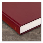 Standard Diary Daily Diary, 2025 Edition, Wide/Legal Rule, Red Cover, (200) 12 x 7.75 Sheets