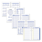 QuickNotes Desk Calendar Refill, 3.5 x 6, White/Yellow/Blue Sheets, 12-Month (Jan to Dec): 2025