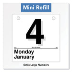 Today Is Daily Wall Calendar Refill, 6 x 6, White Sheets, 12-Month (Jan to Dec): 2025
