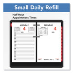 Two-Color Desk Calendar Refill, 3.5 x 6, White Sheets, 12-Month (Jan to Dec): 2025