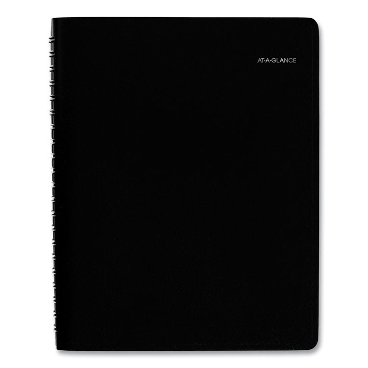 DayMinder Four-Person Group Daily Appointment Book, 11 x 8, Black Cover, 12-Month (Jan to Dec): 2025
