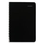 DayMinder Daily Appointment Book, 8 x 5, Black Cover, 12-Month (Jan to Dec): 2025