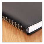 DayMinder Daily Appointment Book, 8.5 x 5.5, Black Cover, 12-Month (Jan to Dec): 2025