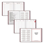 Standard Diary Daily Diary, 2025 Edition, Medium/College Rule, Red Cover, (200) 9.5 x 7.5 Sheets