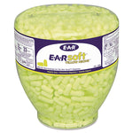 E-A-Rsoft Neon Tapered Earplug Refill, Cordless, Yellow, 500/Box