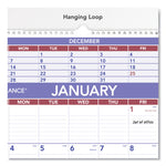 Three-Month Wall Calendar, 15.5 x 22.75, White Sheets, 12-Month (Jan to Dec): 2025