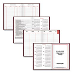 Standard Diary Daily Reminder Book, 2025 Edition, Medium/College Rule, Red Cover, (201) 7.5 x 5.13 Sheets