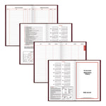 Standard Diary Daily Diary, 2025 Edition, Wide/Legal Rule, Red Cover, (200) 12 x 7.75 Sheets