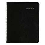 DayMinder Open-Schedule Weekly Appointment Book, 8.75 x 7, Black Cover, 12-Month (Jan to Dec): 2025
