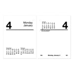 Compact Desk Calendar Refill, 3 x 3.75, White Sheets, 12-Month (Jan to Dec): 2025