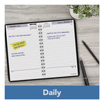 DayMinder Daily Appointment Book, 8 x 5, Black Cover, 12-Month (Jan to Dec): 2025