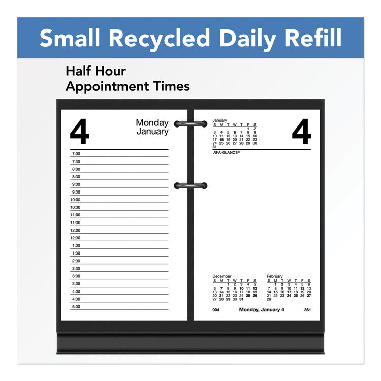Desk Calendar Recycled Refill, 3.5 x 6, White Sheets, 12-Month (Jan to Dec): 2025