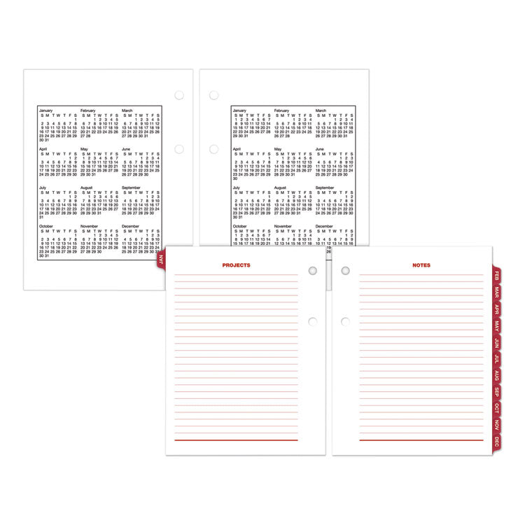 Compact Desk Calendar Refill, 3 x 3.75, White Sheets, 12-Month (Jan to Dec): 2025