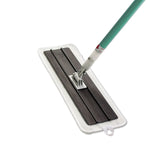 Easy Scrub Flat Mop Tool, 16" Wide Microfiber Head, 54" Green Aluminum Handle