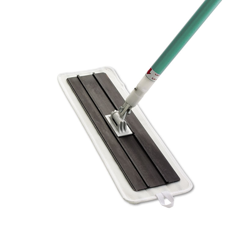 Easy Scrub Flat Mop Tool, 16" Wide Microfiber Head, 54" Green Aluminum Handle