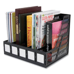 Literature File, Five Slots, 13.25 x 10 x 10.25, Black