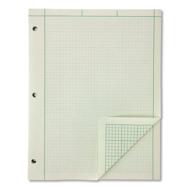 Evidence Engineer's Computation Pad, Cross-Section Quadrille Rule (5 Sq/in, 1 Sq/in), 200 Green-Tint 8.5 X 11 Sheets