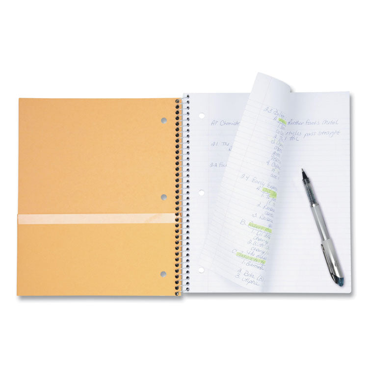 Wirebound Notebook, 3-Subject, Wide/Legal Rule, Randomly Assorted Cover Color, (150) 10.5 x 8 Sheets