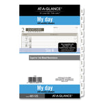 1-Page-Per-Day Planner Refills, 8.5 x 5.5, White Sheets, 12-Month (Jan to Dec): 2025