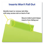 Big Tab Insertable One-Pocket Plastic Dividers, 5-Tab, 11.13 X 9.25, Assorted, 1 Set