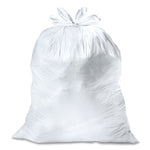 Tall Kitchen Quick-Tie Bags, Tie-Flap, 13 gal, 23.75" x 28", White, 200/Box