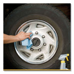 Shop Towels, 1-Ply, 10.4 x 11, Blue, 55/Roll, 6 Rolls/Pack