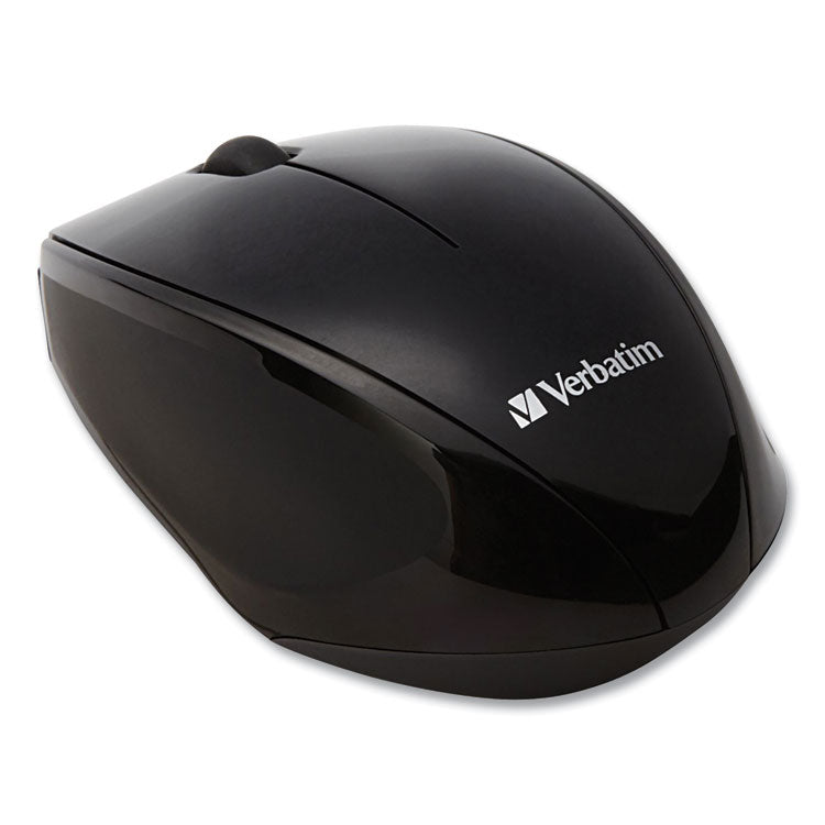 Wireless Notebook Multi-Trac Blue Led Mouse, 2.4 Ghz Frequency/32.8 Ft Wireless Range, Left/right Hand Use, Black