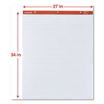 Easel Pads/Flip Charts, Presentation Format (1" Rule), 27 x 34, White, 50 Sheets, 2/Carton