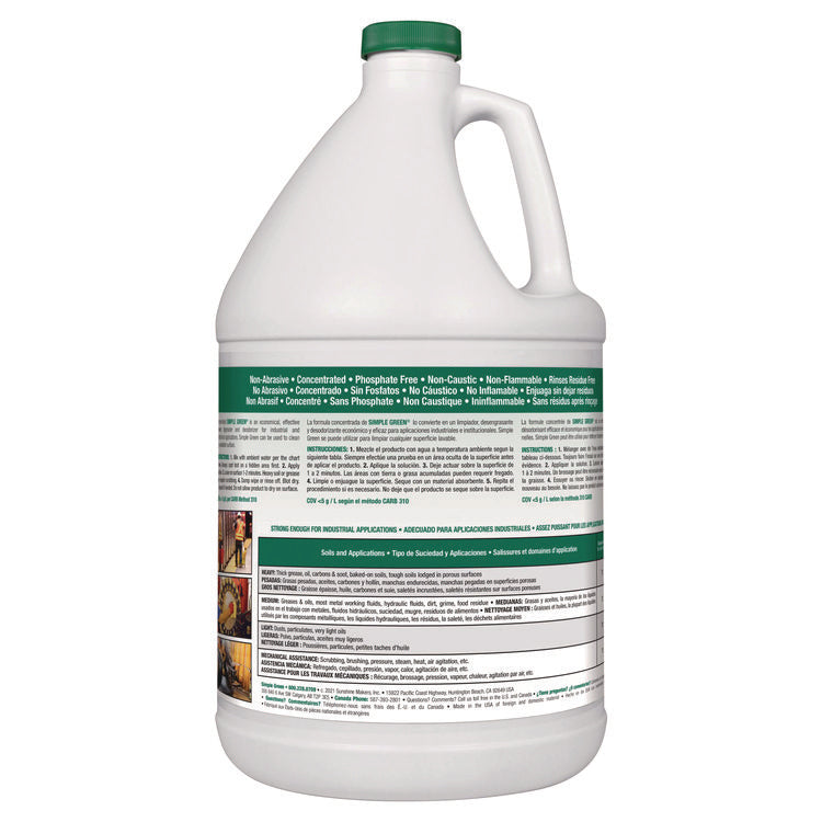 Industrial Cleaner And Degreaser, Concentrated, 1 Gal Bottle, 6/carton