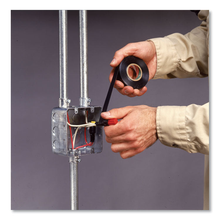 Electrical Tape, 1" Core, 0.75" X 12 Ft, Assorted Colors, 5/pack