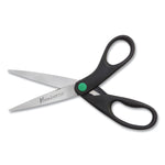 KleenEarth Scissors, 8" Long, 3.25" Cut Length, Straight Black Handle