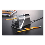 Ipoint Evolution Axis Pencil Sharpener, Ac-Powered, 4.25 X 7 X 4.75, Black/silver