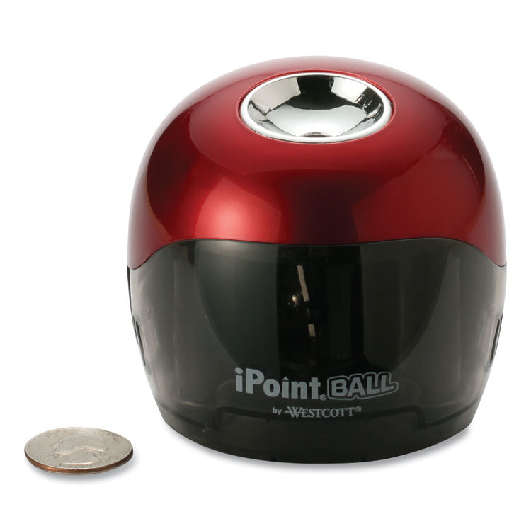 Ipoint Ball Battery Sharpener, Battery-Powered, 3 X 3.25, Red/black