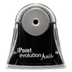 Ipoint Evolution Axis Pencil Sharpener, Ac-Powered, 4.25 X 7 X 4.75, Black/silver