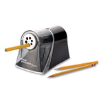 Ipoint Evolution Axis Pencil Sharpener, Ac-Powered, 5 X 7.5 X 7.25, Black/silver