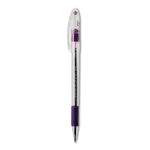 R.s.v.p. Ballpoint Pen, Stick, Fine 0.7 Mm, Violet Ink, Clear/violet Barrel, Dozen