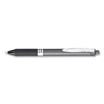 Oh! Gel Pen, Retractable, Medium 0.7 Mm, Black Ink, Black Barrel, Dozen