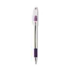 R.s.v.p. Ballpoint Pen, Stick, Medium 1 Mm, Violet Ink, Clear/violet Barrel, Dozen