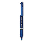 EnerGel NV Gel Pen, Stick, Fine 0.5 mm, Blue Ink, Blue Barrel, Dozen