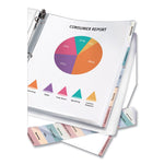 Protect 'n Tab Sheet Protectors, 5-Tabs, Heavy-Duty, Side: 3-Hole Punched, Top Load 8.5 x 11 Insert, Clear, 5/Set