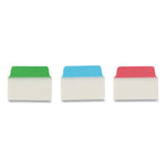 Ultra Tabs Repositionable Tabs, Standard: 2" x 1.5", 1/5-Cut, Assorted Colors (Blue, Green and Red), 24/Pack