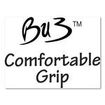 BU3 Ballpoint Pen, Retractable, Medium 1 mm, Black Ink, Smoke/Black Barrel, 18/Pack