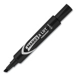 Marks A Lot Regular Desk-Style Permanent Marker, Broad Chisel Tip, Black, Dozen (7888)