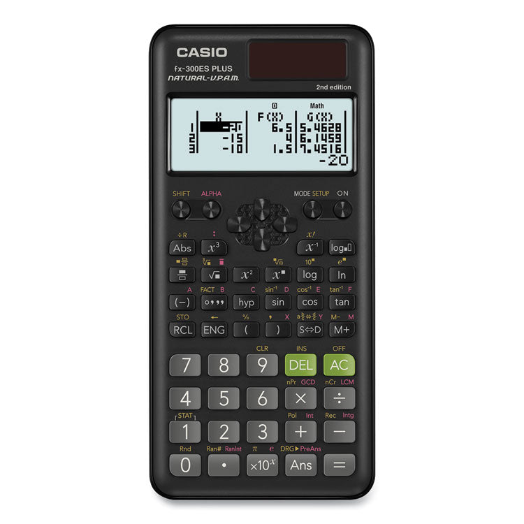 Fx-300es Plus 2nd Edition Scientific Calculator, 16-Digit Lcd, Black