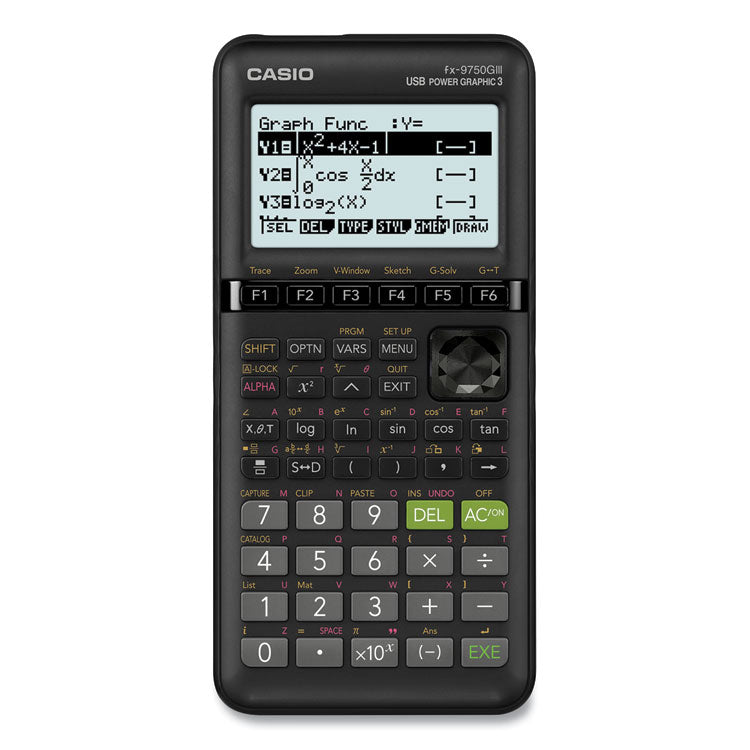 Fx-9750giii 3rd Edition Graphing Calculator, 21-Digit Lcd, Black