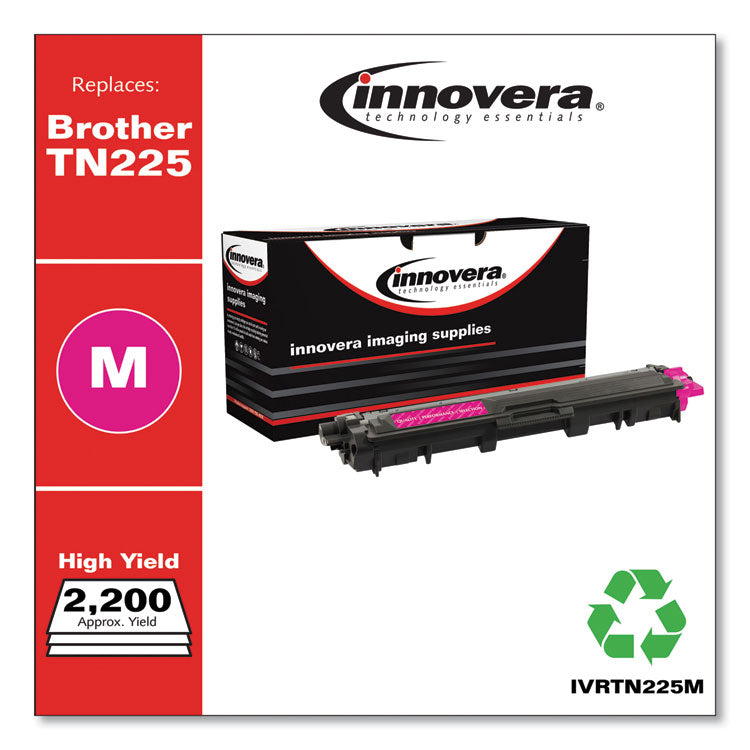 Remanufactured Magenta High-Yield Toner, Replacement for TN225M, 2,200 Page-Yield